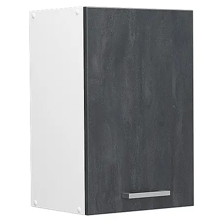 Vicco  Schrankküche R-Line Schwarz Beton