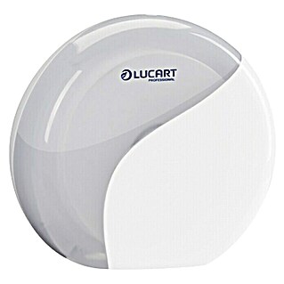 Lucart Professional Toilettenpapier-Spender Mini-Jumbo (Inkl. Mini Jumbo-Rolle mit 750 Blatt, Weiß)