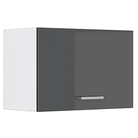 Vicco  Schrankküche R-Line Anthrazit Hochglanz Flach
