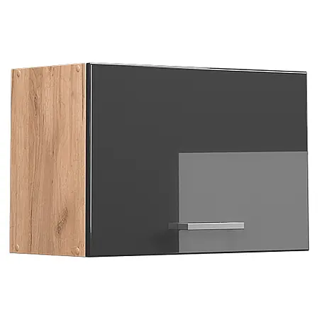 Vicco  Schrankküche R-Line Anthrazit Hochglanz Flach