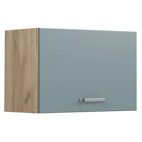 Vicco  Schrankküche R-Line Blau-Grau Flach