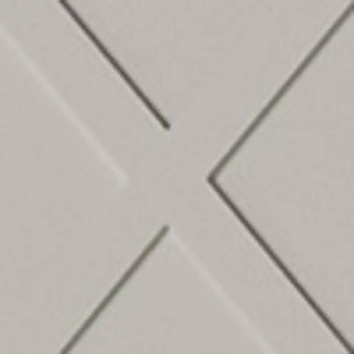 Vicco Frontblende Fame-Line, GrauBeige/Weiß, 45 cm -  - Hellesgraues Dekorationspaneel mit erhabenem 'X'-Muster.