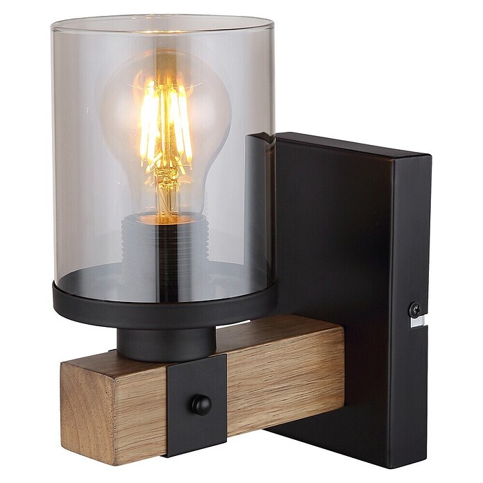 Globo Wandleuchte Lila (60 W, Durchmesser: 100 mm, Rauchgrau, E27) | BAUHAUS
