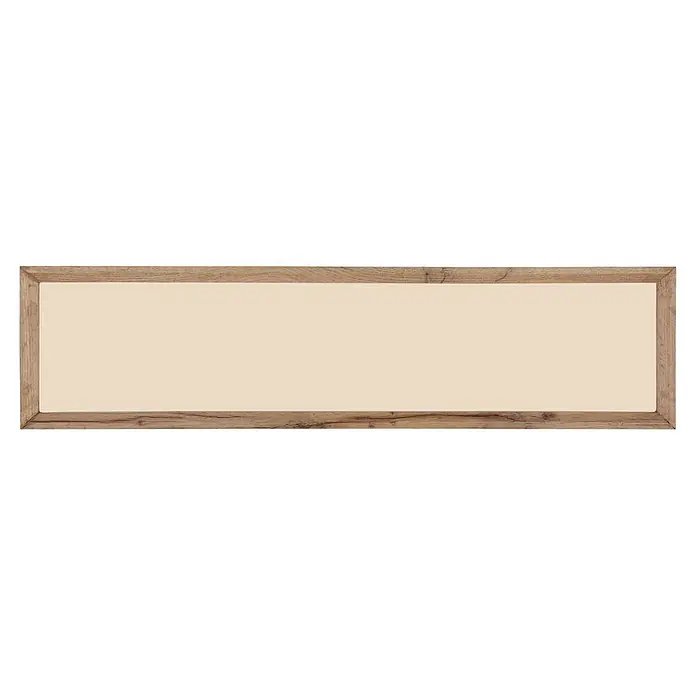Globo Deckenleuchte Cinderella - 24 W, L x B x H: 80 x 20 x 8,5 cm, Holzoptik - Rechteckiger Rahmen aus hellbraunem Holz mit beigefarbenem leeren Einsatz.