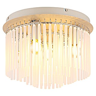Globo Deckenleuchte rund Gorley (40 W, Ø x H: 32 x 23 cm, Sandfarben, E14)