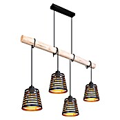 Globo Viseča svetilka Ablona  (60 W, Do x Š x V: 85 x 17 x 120 cm, Črna, E27) | 3015 - Pendelleuchte Wohnraum | CACA - Pendelleuchte Wohnraum | CAC - Indoorleuchten | CA - Beleuchtung | C - Elektro | BAUHAUS