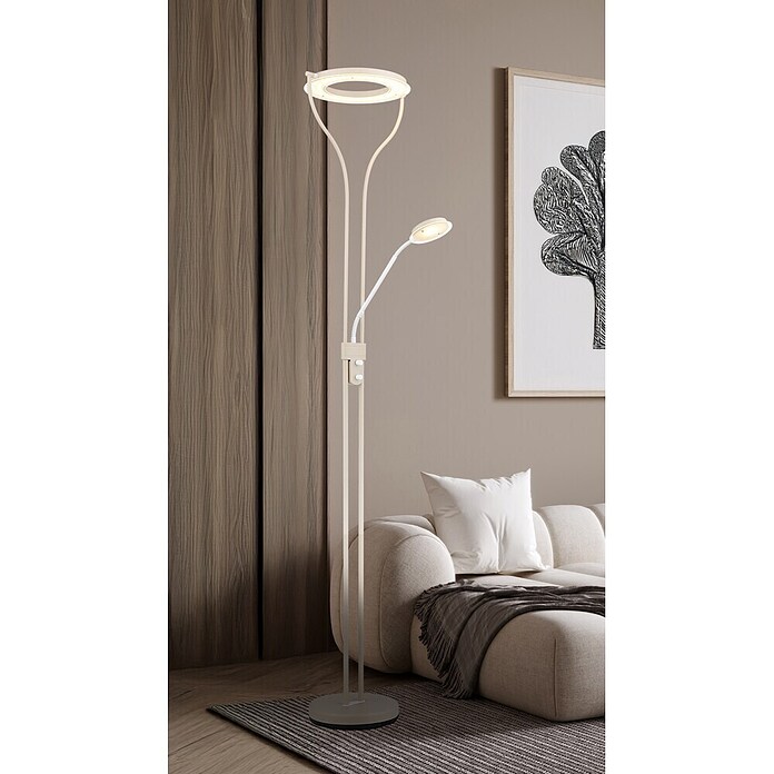 Globo LED stajaća svjetiljka Ebro  (20 W, Visina: 1.940 mm, Bež) | BAUHAUS