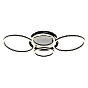 Globo LED stropna svjetiljka Alvis  (D x Š x V: 722 x 517 x 100 mm, Crna, Neutralno bijelo) | BAUHAUS