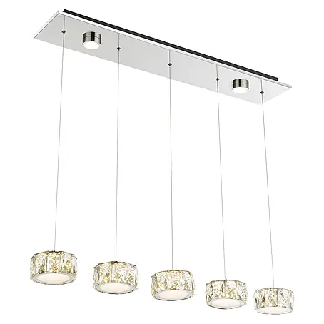 Globo  LED-Pendelleuchte rund Amur