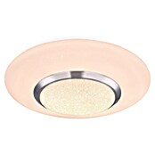 Globo LED-Deckenleuchte rund Candida (18 W, Ø x H: 34 mm x 8 cm, Weiß/Klar, Warmweiß) | BAUHAUS