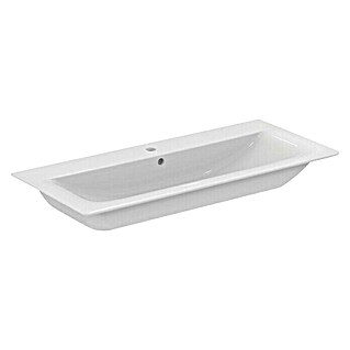 Ideal Standard Connect Air Einbauwaschbecken (104 x 46 cm, Ohne Spezialglasur, Hahnloch: Mitte, Mit Überlauf, Weiß)