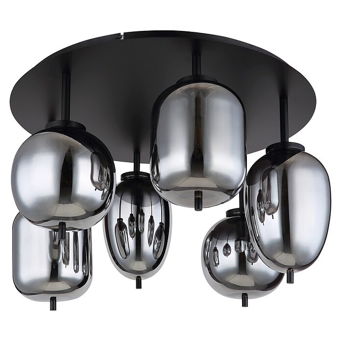 Globo Stropna svjetiljka Blacky  (40 W, Crna, E14) | BAUHAUS