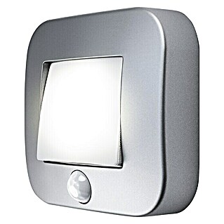 Osram Nightlux LED-Nachtlicht Hall (0,25 W, Silber, L x B x H: 8,4 x 7,3 x 2,2 cm)