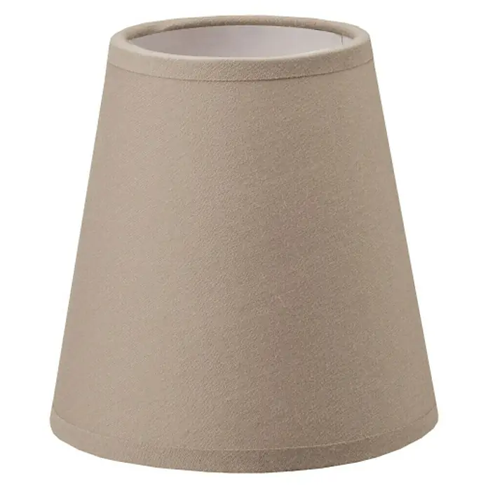 Home Sweet Home Lampenschirm Largo - Ø x H: 11 x 11 cm, Funghi, Stoff, Rund - Beige Lampenschirm aus Stoff mit klassischer Kegelform für eine angenehme Beleuchtung und stilvolle Akzente im Raum.