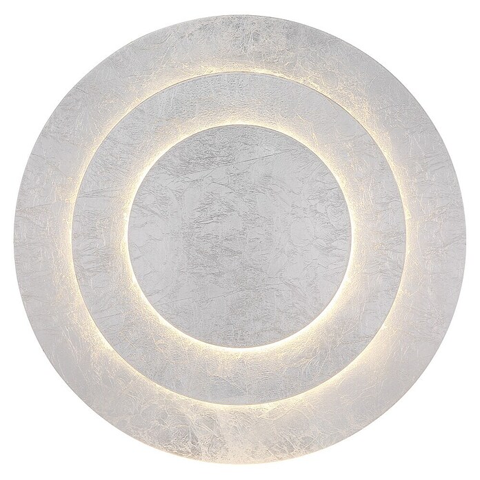 Globo Okrugla stropna LED svjetiljka Heda  (40 W, Ø x V: 49 x 7,5 cm, Srebrna, Topla bijela) | BAUHAUS