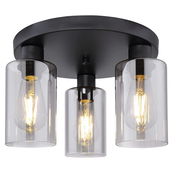 Globo Stropna svjetiljka Hadera  (40 W, Crna, E27) | BAUHAUS
