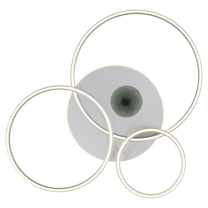 Globo LED stropna svjetiljka Invertina  (54 W, D x Š x V: 900 x 700 x 130 mm, Srebrna, Topla bijela) | BAUHAUS
