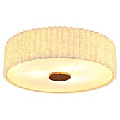 Globo Okrugla stropna svjetiljka Jannie  (40 W, Ø x V: 500 x 162 mm, Svijetlo žuta, Smeđa, E27) | BAUHAUS