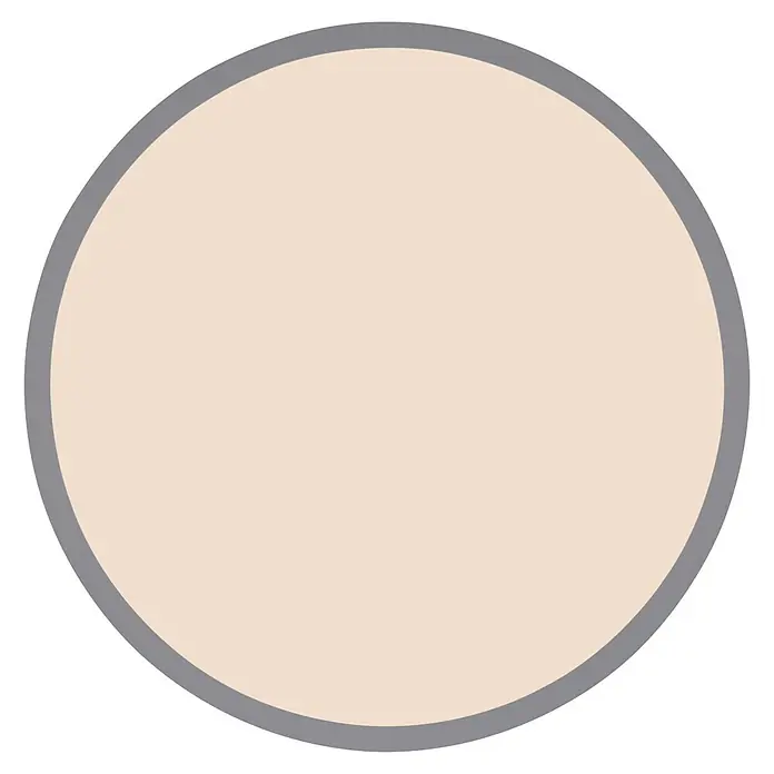Globo LED-Panel Doro - 24 W - Rundes, hellbeiges Objekt mit grauem Rand.