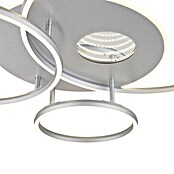 Globo LED stropna svjetiljka Invertina  (54 W, D x Š x V: 900 x 700 x 130 mm, Srebrna, Topla bijela) | BAUHAUS
