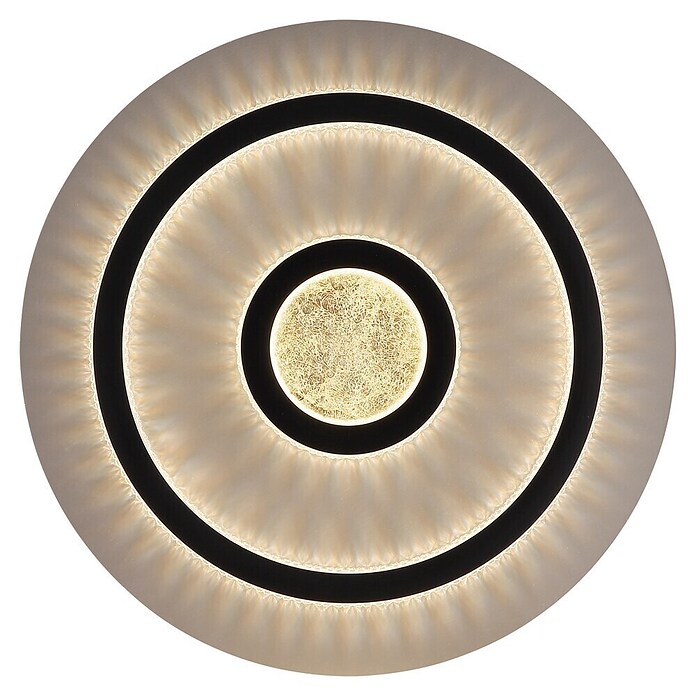 Globo Okrugla stropna LED svjetiljka Jayden  (40 W, Ø x V: 45 x 5,5 cm, Crna) | BAUHAUS