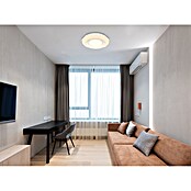 Globo Okrugla stropna LED svjetiljka Hokki  (24 W, Ø x V: 40 x 8,5 cm, Bijela) | BAUHAUS
