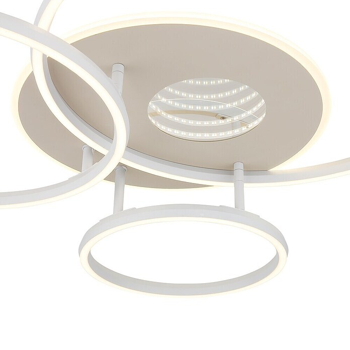 Globo LED stropna svjetiljka Invertina  (40 W, D x Š x V: 807 x 700 x 130 mm, Bež) | BAUHAUS