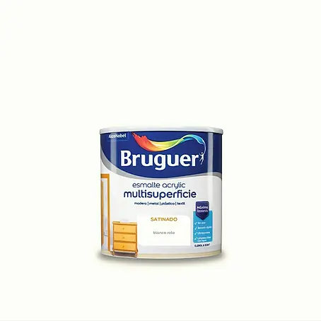 Bruguer  Esmalte de color Acrylic Multisuperficie Blanco roto
