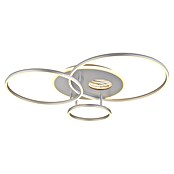 Globo LED stropna svjetiljka Invertina  (54 W, D x Š x V: 900 x 700 x 130 mm, Srebrna, Topla bijela) | BAUHAUS