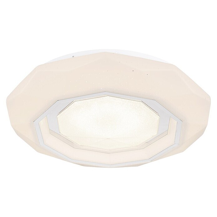 Globo Okrugla stropna LED svjetiljka Hokki  (24 W, Ø x V: 40 x 8,5 cm, Bijela) | BAUHAUS