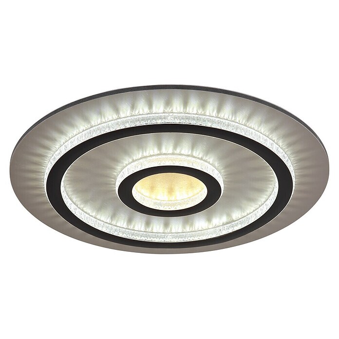 Globo Okrugla stropna LED svjetiljka Jayden  (40 W, Ø x V: 45 x 5,5 cm, Crna) | BAUHAUS