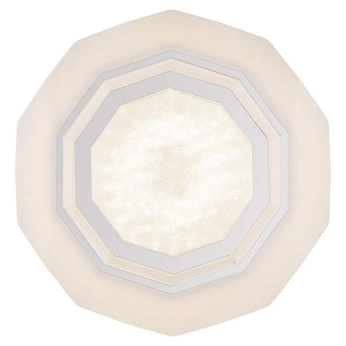 Globo Okrugla stropna LED svjetiljka Hokki  (24 W, Ø x V: 40 x 8,5 cm, Bijela) | BAUHAUS