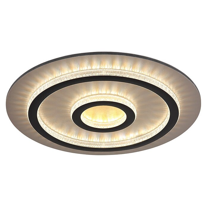 Globo Okrugla stropna LED svjetiljka Jayden  (40 W, Ø x V: 45 x 5,5 cm, Crna) | BAUHAUS