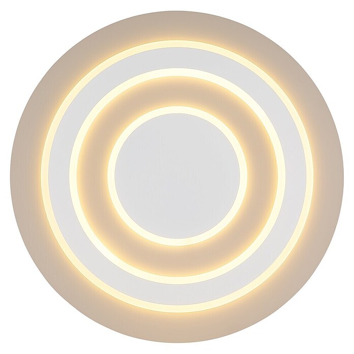 Globo Okrugla stropna LED svjetiljka Jayden  (40 W, Ø x V: 48 x 4,3 cm, Bijela, Bijela, Topla bijela) | BAUHAUS