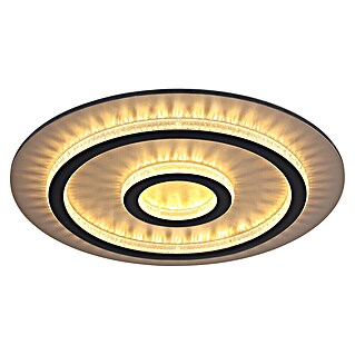 Globo Okrugla stropna LED svjetiljka Jayden (40 W, Ø x V: 45 x 5,5 cm, Crna)
