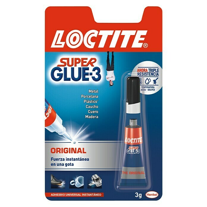 Loctite Super Glue-3 Precisión, pegamento transparente de máxima precisión,  pegamento instantáneo triple resistente + Super Glue-3 Pincel, pegamento