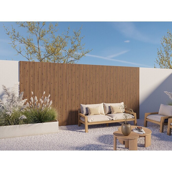 CanDo Wandpaneel Lattenwand Buiten (Bruin, 300 x 14 cm) | BAUHAUS