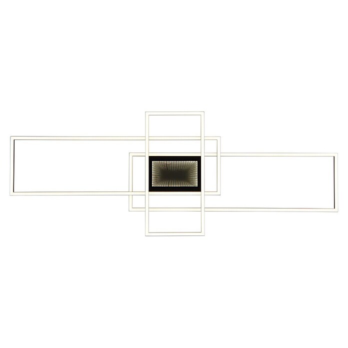 Globo LED stropna svjetiljka Saunders  (60 W, D x Š x V: 1.108 x 420 x 68 mm, Crna) | BAUHAUS