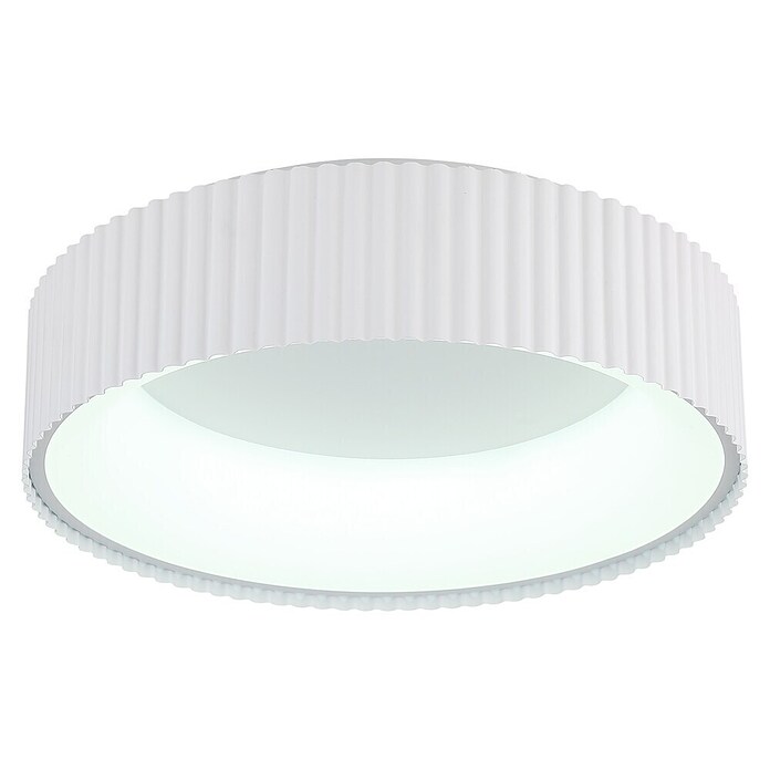 Globo Okrugla stropna LED svjetiljka Kemp  (45 W, Ø x V: 460 x 130 mm, Bijela, Topla bijela) | BAUHAUS