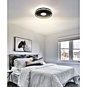Globo Okrugla stropna LED svjetiljka Shirley  (30 W, Ø x V: 41 x 6,5 cm, Crna) | BAUHAUS