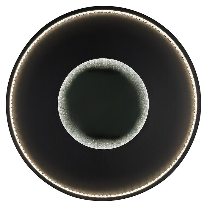 Globo Okrugla stropna LED svjetiljka Shirley  (40 W, Ø x V: 50,5 x 6,5 cm, Crna) | BAUHAUS
