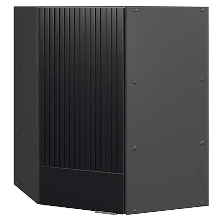 Vicco Eckhängeschrank Fame-Line, Schwarz gestreift, 57 cm
