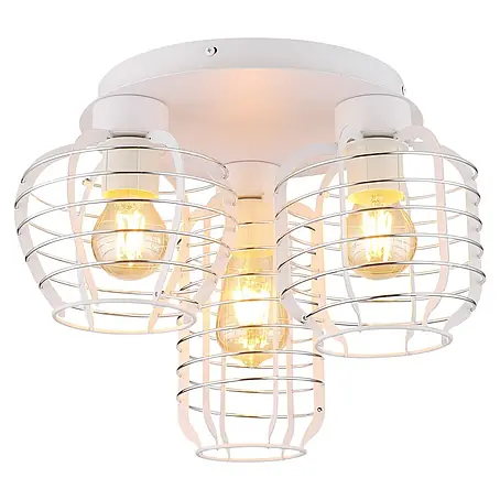 Globo  Regleta Nesa Metal White