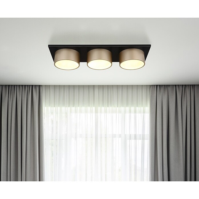 Globo Stropna svjetiljka Raymond  (24 W, D x Š x V: 580 x 200 x 110 mm, Boja šampanjca, Boja svjetla: Topla bijela) | BAUHAUS