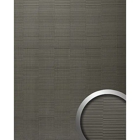 Wallface  Wandpaneel 24960 NOTCH Smoke PF Wandverkleidung 3D seidenmatt grau 2,6 m2