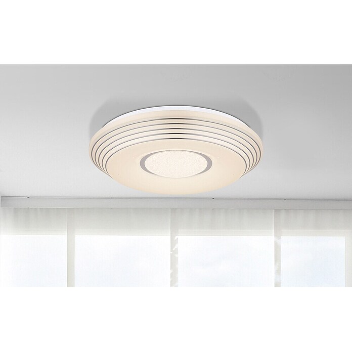 Globo LED okrogla stropna svetilka  (40 W, Ø x V: 50 x 8,5 cm, Bela) | 3016 - Deckenleuchte | CACB - Deckenleuchten | CAC - Indoorleuchten | CA - Beleuchtung | C - Elektro | BAUHAUS