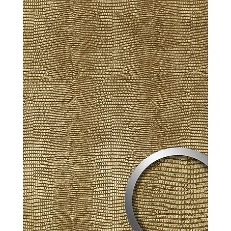 Wallface  Wandpaneel 19778-NA Antigrav LEGUAN Gold Wandpaneel Leguanleder Optik gold 2,6 m2