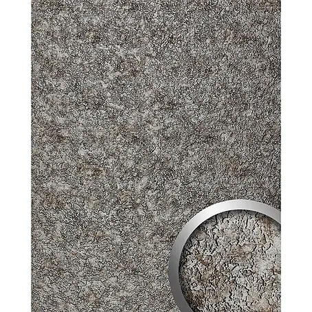 Wallface  Wandpaneel 24972 VINTAGE Silver Wandverkleidung im Used look glänzend platin 2,6 m2
