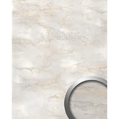 Wallface  Wandpaneel 22634 GENESIS White Wandverkleidung in Marmor Optik seidenmatt weiß 2,60 m2