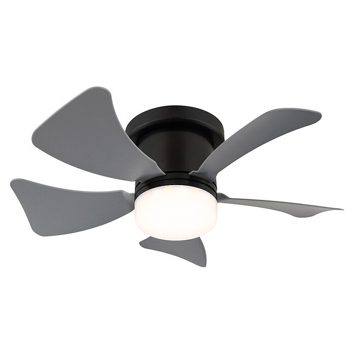 Globo Stropni ventilator s LED rasvjetom Hines  (Siva, 40,6 mm) | BAUHAUS